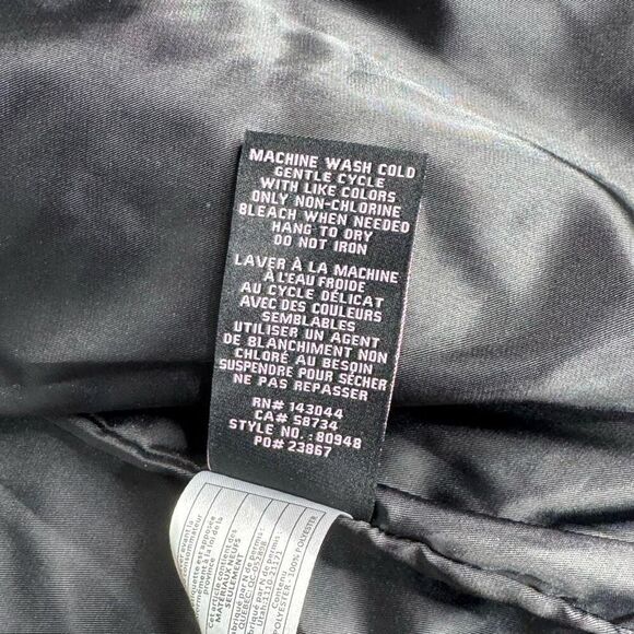 Avec Les Filles "with the girls" NWT black quilted faux leather crop jacket size - Picture 14 of 15